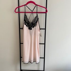 NWT Pink and Black Chemise